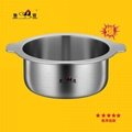Tri-layer-steel Extra high pot Household 304 Stainless Steel Soup Pot 4