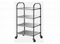 Hotel Hot pot Restaurant Trolley Cart Kitchen Stainless Steel 3 Tier Trolley 