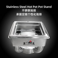 Hot pot table Matching Sinken Type stainless steel Induction Cooker Hot Pot Ring