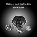 shabu pan with Barbecue & steamer 4 layer Integrated hot pot Available gas stove 2