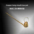 Performance technology long mouth copper teapot Leisure time Tea house articles