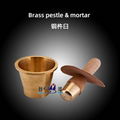 Brass pestle & mortar for Chinese medicine stores 2