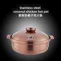 家用大容量汤锅商用不锈钢椰子鸡