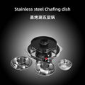  Cooking Utensils pan with BBQ & keep warm pan & steamer for 4 layer Hot pot