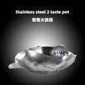 S/S special-shaped large capacity clearlyly Soup hot pot Available Gas stove 2