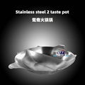 S/S special-shaped large capacity clearlyly Soup hot pot Available Gas stove