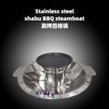 support oem & odm 4-gride steamboat with babecue available gas stove