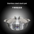 2021 Wholesale Cook ware Food Heating Pot 2 Compartment Hot Pot