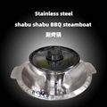 New stainless steel multi-layer combined with barbecued multi-functional hot pot