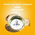 Stainless steel fish shape stock pot w/glass lid for Restaurant Hotel supplies 1