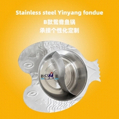 Cost effective user friendly durable s/s fish shape casserole w/cover from China