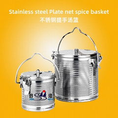 stainless steel  spice seasoning basket(manufactueres) with swing handle