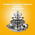 summer sales 4 layer with barbecue & divider hot pot available radiant cooker 