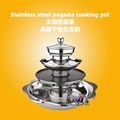 summer sales 4 layer with barbecue & divider hot pot available radiant cooker  1