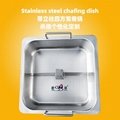 steel with column chafing dish utensils