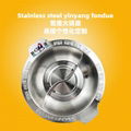 Good looking durable cooker stock pot Metal cooking s/s yin yang fire pot