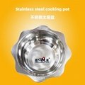 Lotus shape shabu shabu pot,available in