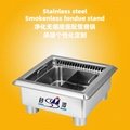 Hot pot table Matching stainless steel Gas Hot Pot Ring 