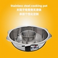 stainess steel steamboat/Stainless steel perforated slag-free hot pot 