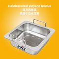 OEM made to order customized Common Use s/s hot pot for hot pot restaurant 1