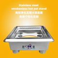  wholesale smokeless fire pot induction cooker built-in table for hot pot store 7