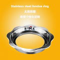 Hot pot table Matching Sinken Type stainless steel Gas Hot Pot Ring 1