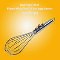 factory direct Kitchen supplies Stainless Steel Piano Whip/Whisk for Egg Beater 1