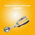 S/S Fruit Balls Scoop Kitchen Gadget Metal Ice Cream Balls Scoop with Trigger