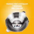 All stainless hot pot 15“dia. Stainless Steel Stock Pot Conjoined Hot Pot 