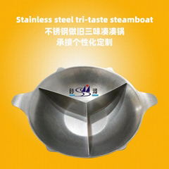 S/S special-shaped large capacity clearlyly Soup hot pot Available Gas stove