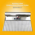 Potato Carrot Vegetable Crinkle Wavy Chopper Cutter Blade French Fry Slicer 