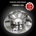 Stainless steel centrifuge funnel