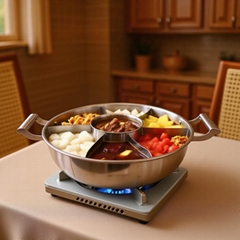 steamboat divided into 7 Compartments/Various styles steamboat 