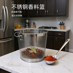 砂河提手不锈钢汤篮卤水篮香料篮板网汤料篮
