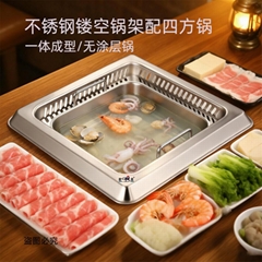 火鍋餐廳用品火鍋桌五金配件鍋圈配328電磁爐多孔鍋圈