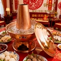 厂家批发 潮汕家用铜边炉 加厚仿古烧炭火锅 餐饮业铜烟囱涮锅