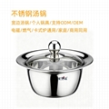 砂河加厚电磁炉锅涮锅不锈钢火锅盆带盖清汤锅外卖火锅锅具鸳鸯锅