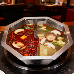 Stainless Steel Steamboat Pot with Separator NEW