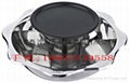 Stainless Steel shabu shabu Hot pot,Nonstick BBQ Yuanyang Hot pot