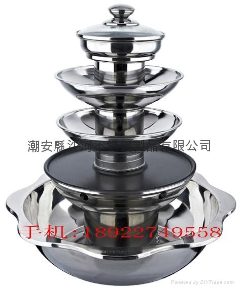 Stainless Steel shabu shabu Hot pot,Nonstick BBQ Yuanyang Hot pot 5
