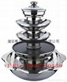 Stainless Steel shabu shabu Hot pot,Nonstick BBQ Yuanyang Hot pot