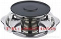 Stainless Steel shabu shabu Hot pot,Nonstick BBQ Yuanyang Hot pot