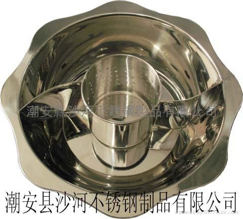 Inox Non-Dregs Hot pot Available in Round Lotus and Octagonal shape 2