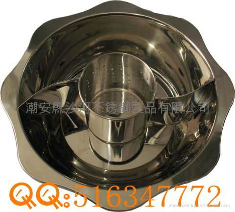 Stainless Steel Shabu Shabu Pan With compound Bottom 4