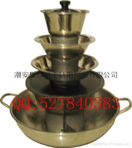 Four storeys hot pot steamboat with grill 4
