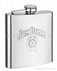  Engrave hip flask