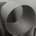 low carbon galvanized spiral screen tube