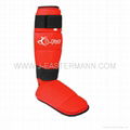 Profession Quality black Shin Guards Hook & Loop Closure Multi Padding