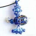 Murano Glass Perfume Bottle Pendant Necklace 2