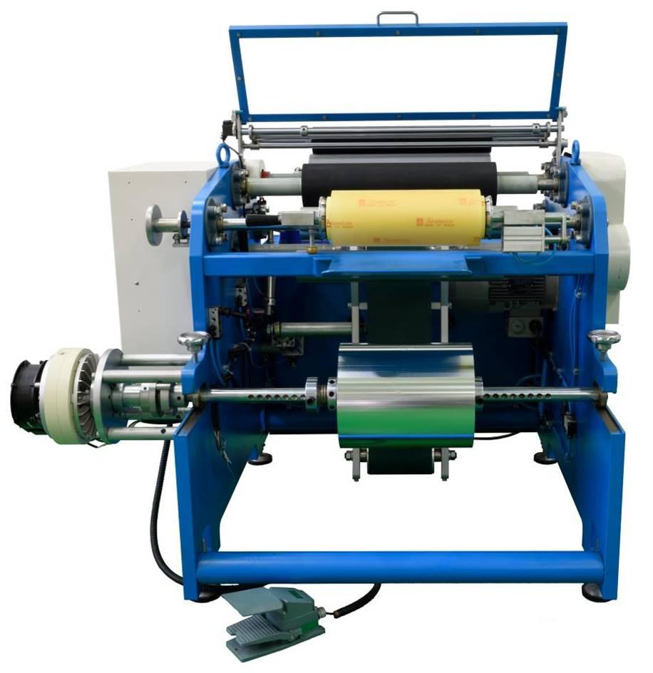 Name SemiAuto Aluminum Foil / Cling Film Rewinder Machine SRBA1S